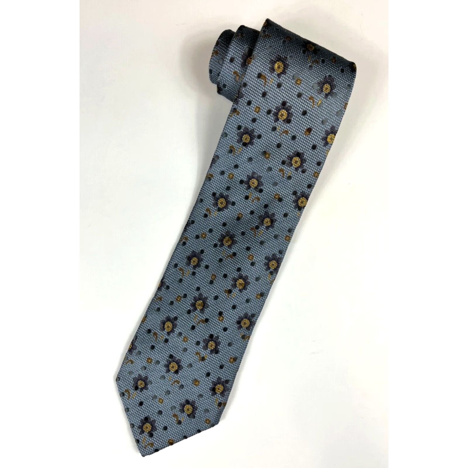 Ermenegildo Zegna Ermenegildo Zegna Silk Tie Men Floral Woven Multicolor Made in Italy Size ONE SIZE - 2 Thumbnail