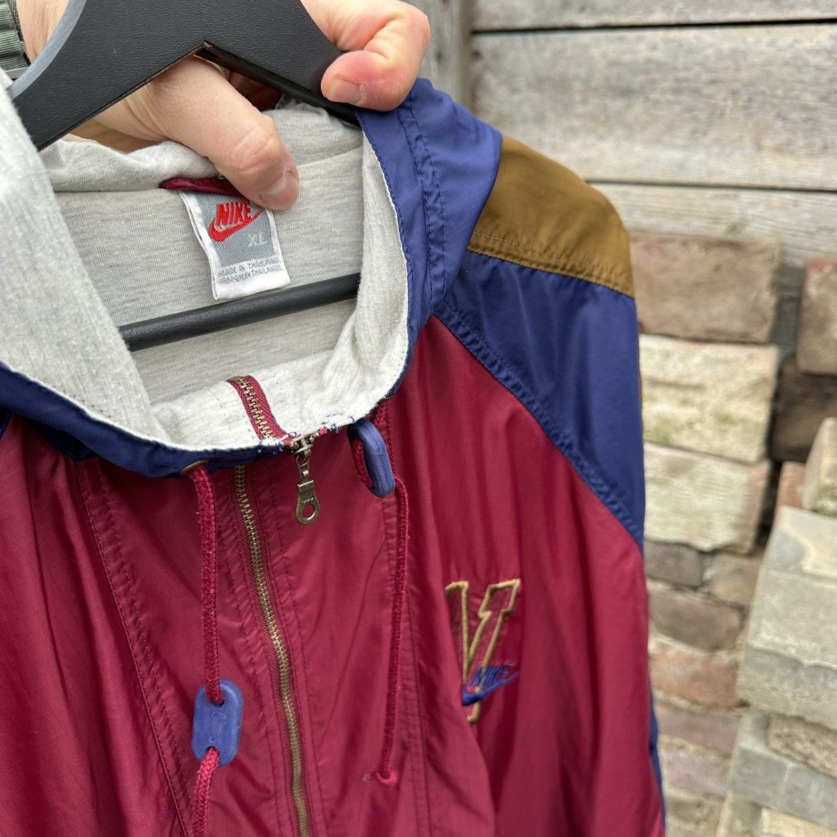 Nike Vintage 80s Nike Light Jacket Gray Tag Spell Out 90s XL Rare Size US XL / EU 56 / 4 - 2 Thumbnail