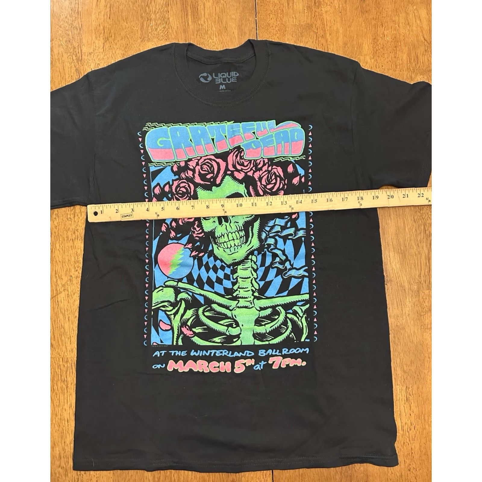 Liquid Blue Grateful Dead T Shirt Medium Black Crew Neck Short Sleeve Logo Modern Size US M / EU 48-50 / 2 - 5 Thumbnail
