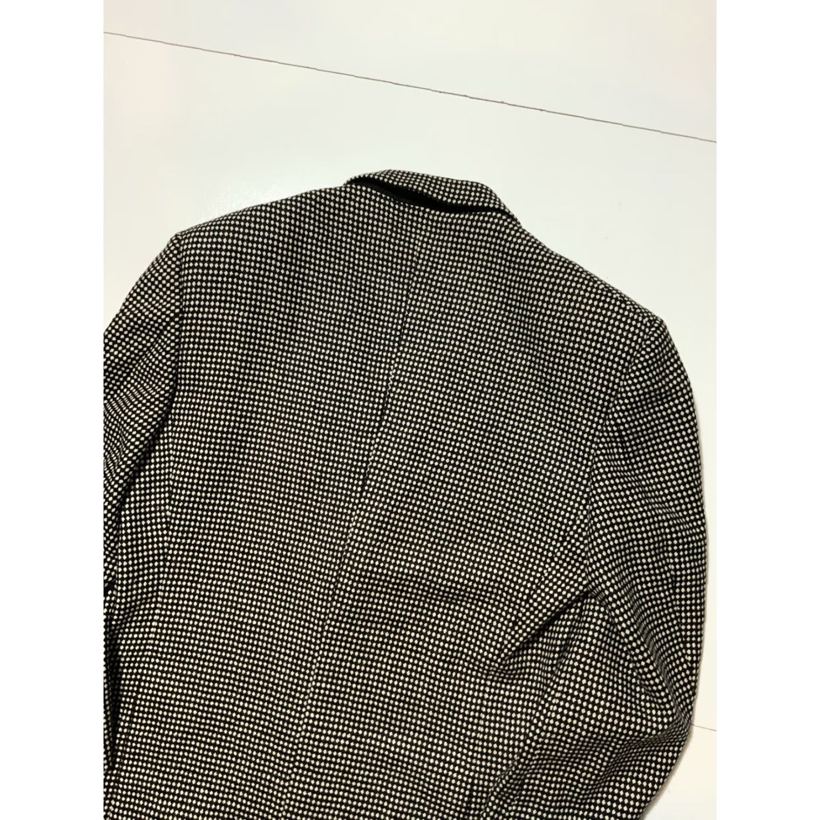 Versace VINTAGE V2 Versace Polka Dot Wool One Button Evening Sportscoat Blazer Jacket Mens 52R 1980s Size 52R - 6 Thumbnail
