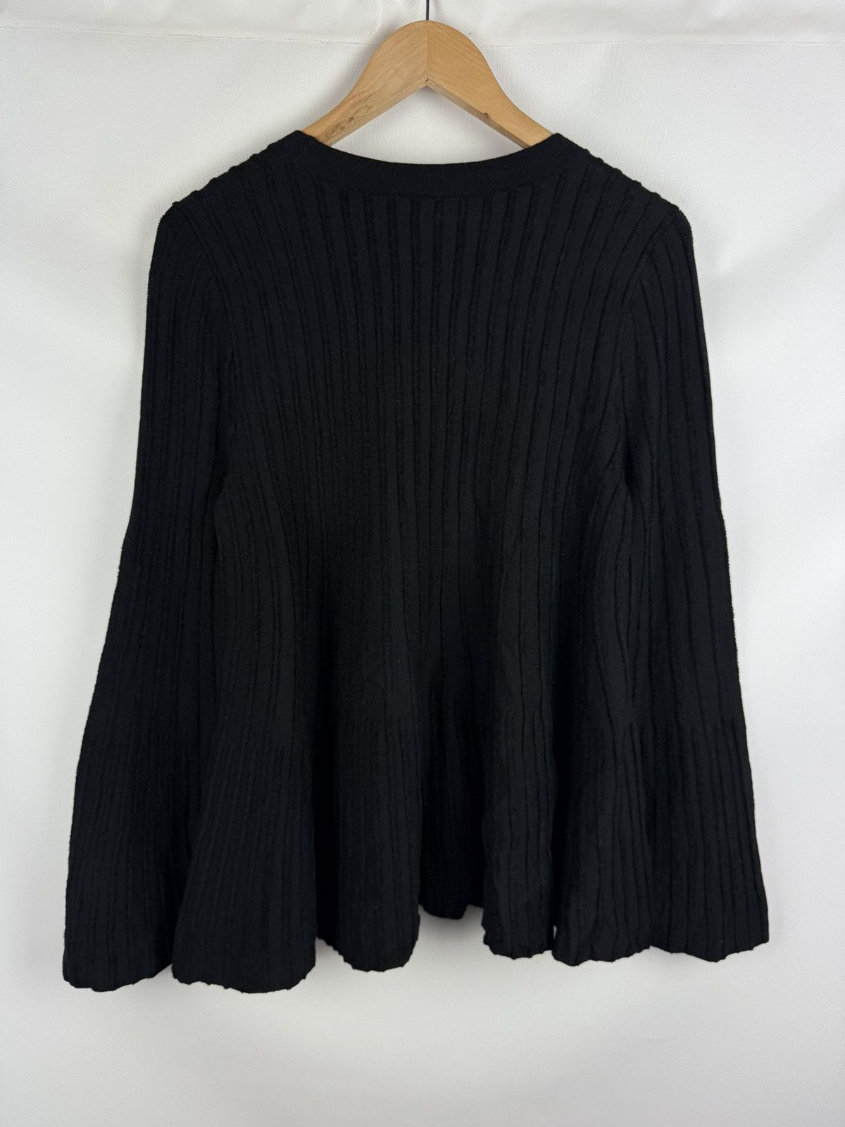 Cos Cos Bell Sleeve Ribbed Lagenlook Wool Sweater Pullover Size S / US 4 / IT 40 - 15 Thumbnail