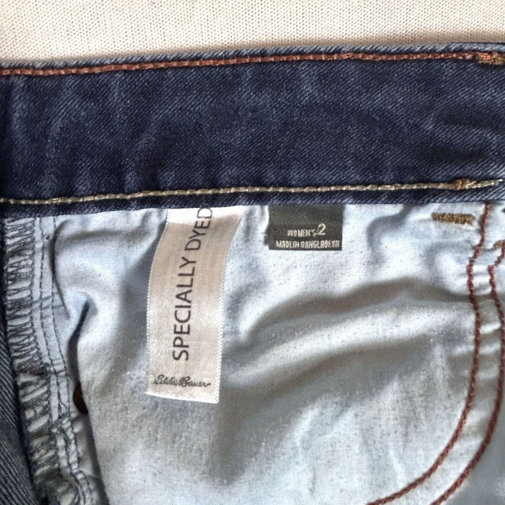 Eddie Bauer Eddie Bauer Jeans Womens Size 2 Blue Denim Low Rise Ankle Skinny Straight Leg 28in Inseam"} Size 26" / US 2 / IT 38 - 5 Thumbnail
