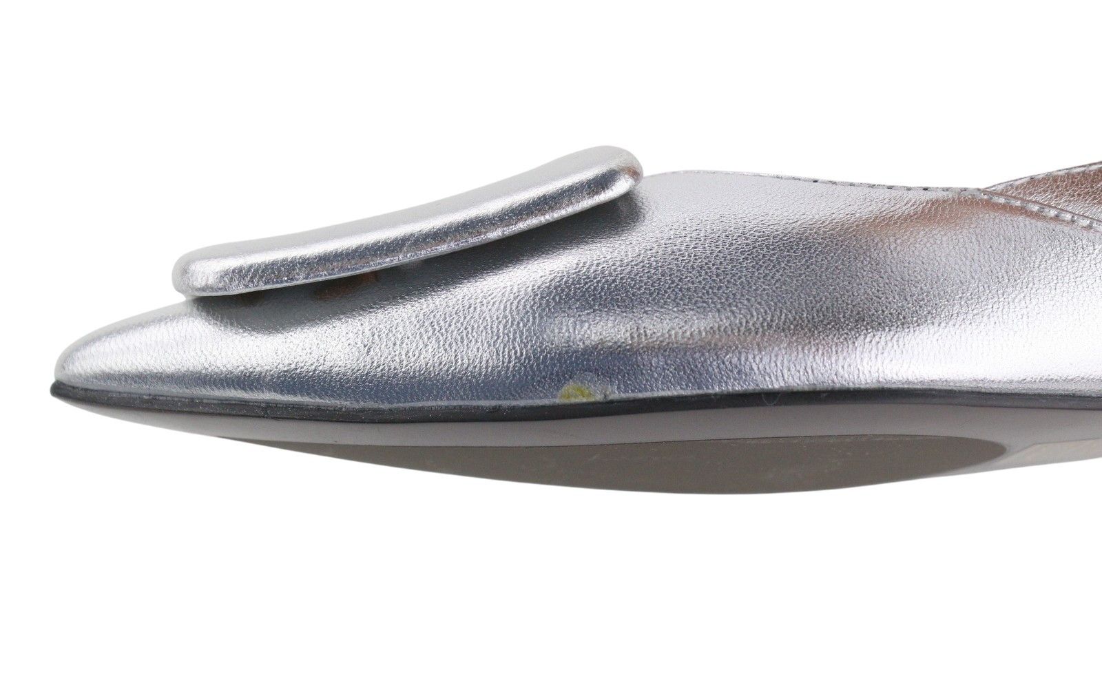 Other BIBI LOU BOCHUM EU37 Silver Leather Pointed Flats 87561 Size US 6 / IT 36 - 11 Thumbnail