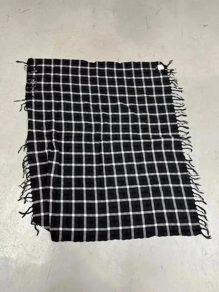 Yohji Yamamoto Yohji Yamamoto Y's Plaid Scarf Size ONE SIZE - 4 Thumbnail