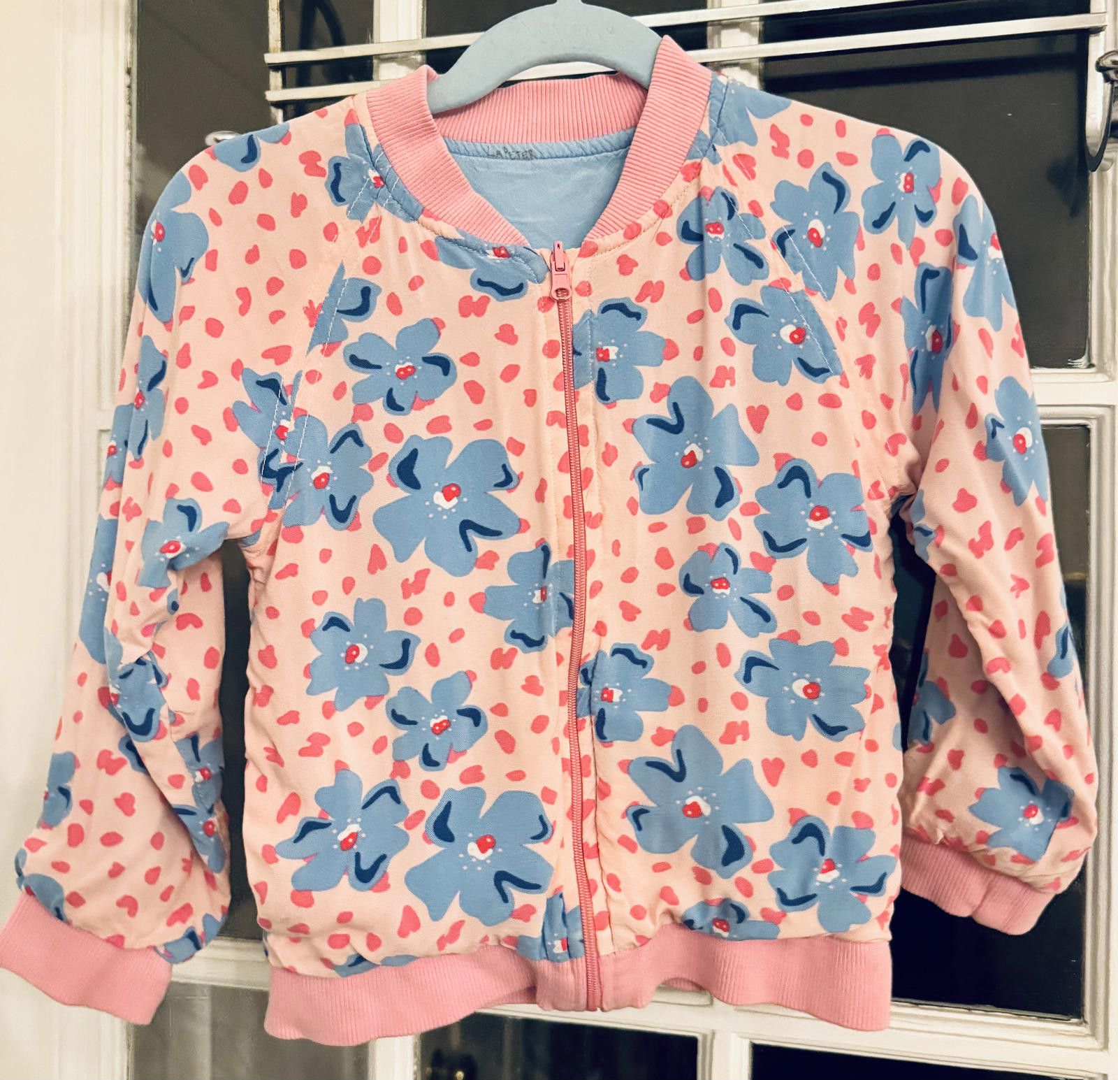 Unknown London Polarn O. Pyret Girls' Reversible Floral Bomber Jacket 3-4T Size ONE SIZE - 1 Thumbnail