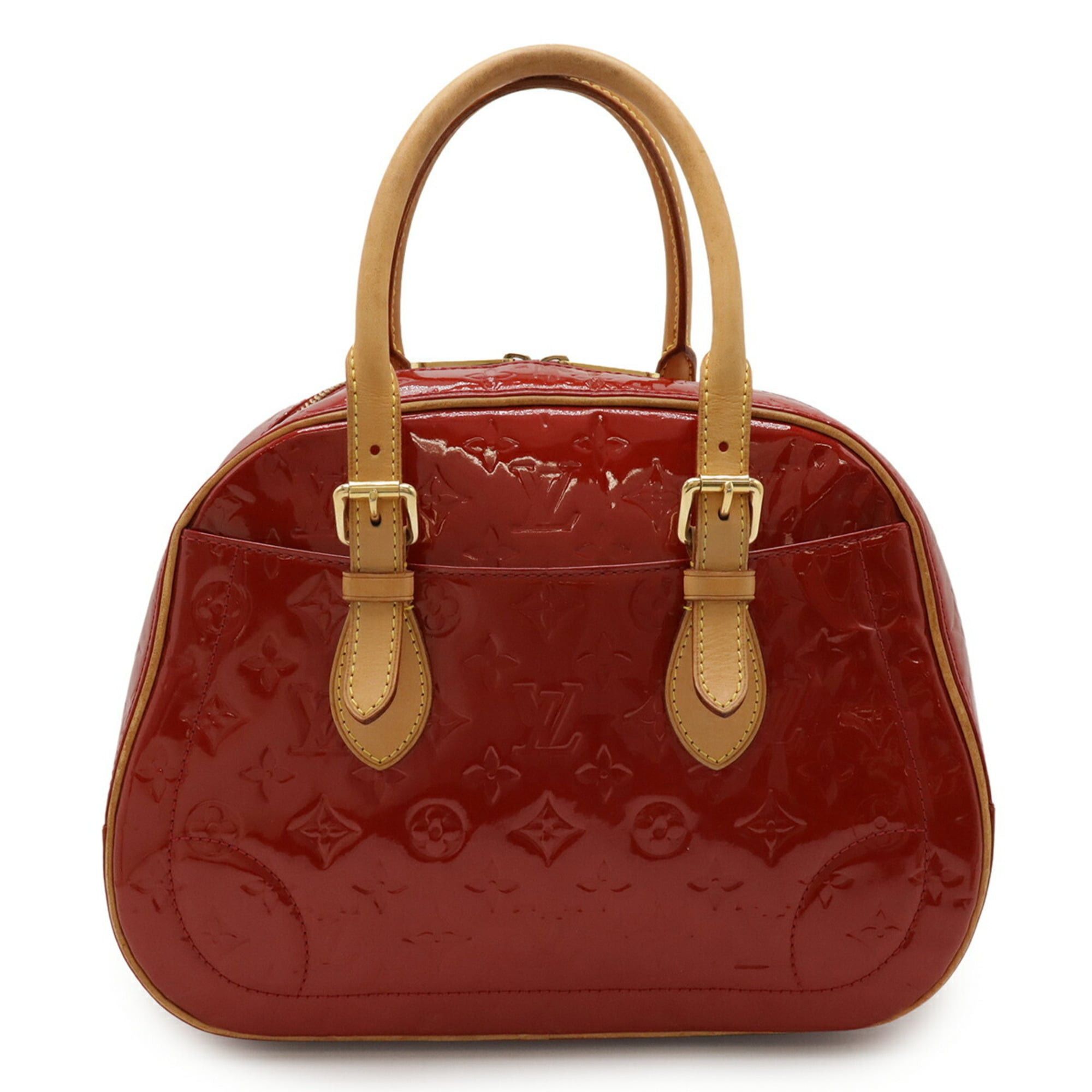 LOUIS VUITTON Monogram Vernis Summit Drive Handbag Tote Bag in Red Enamel Pomme d'Amour M93513