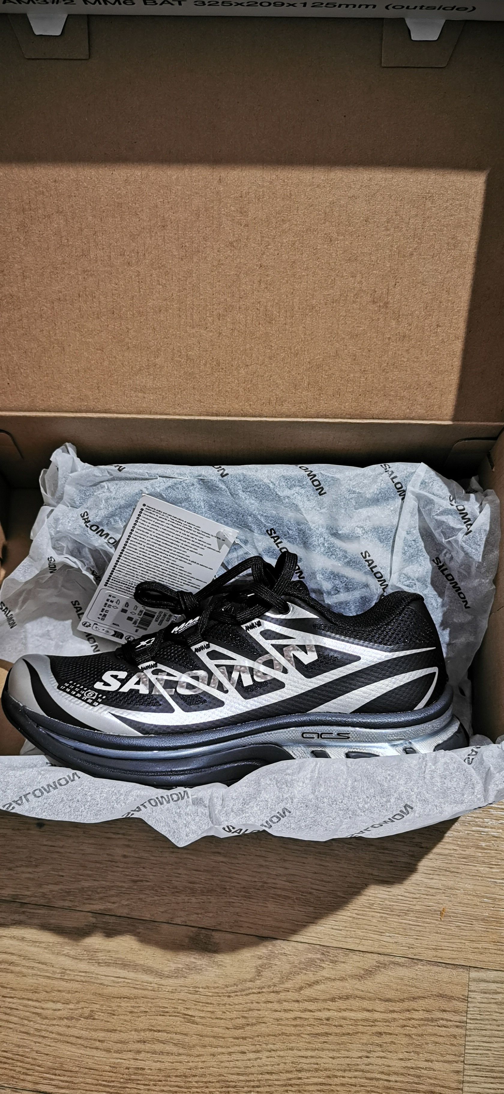 MM6 Maison Margiela Black Salomon Edition XT Sneakers