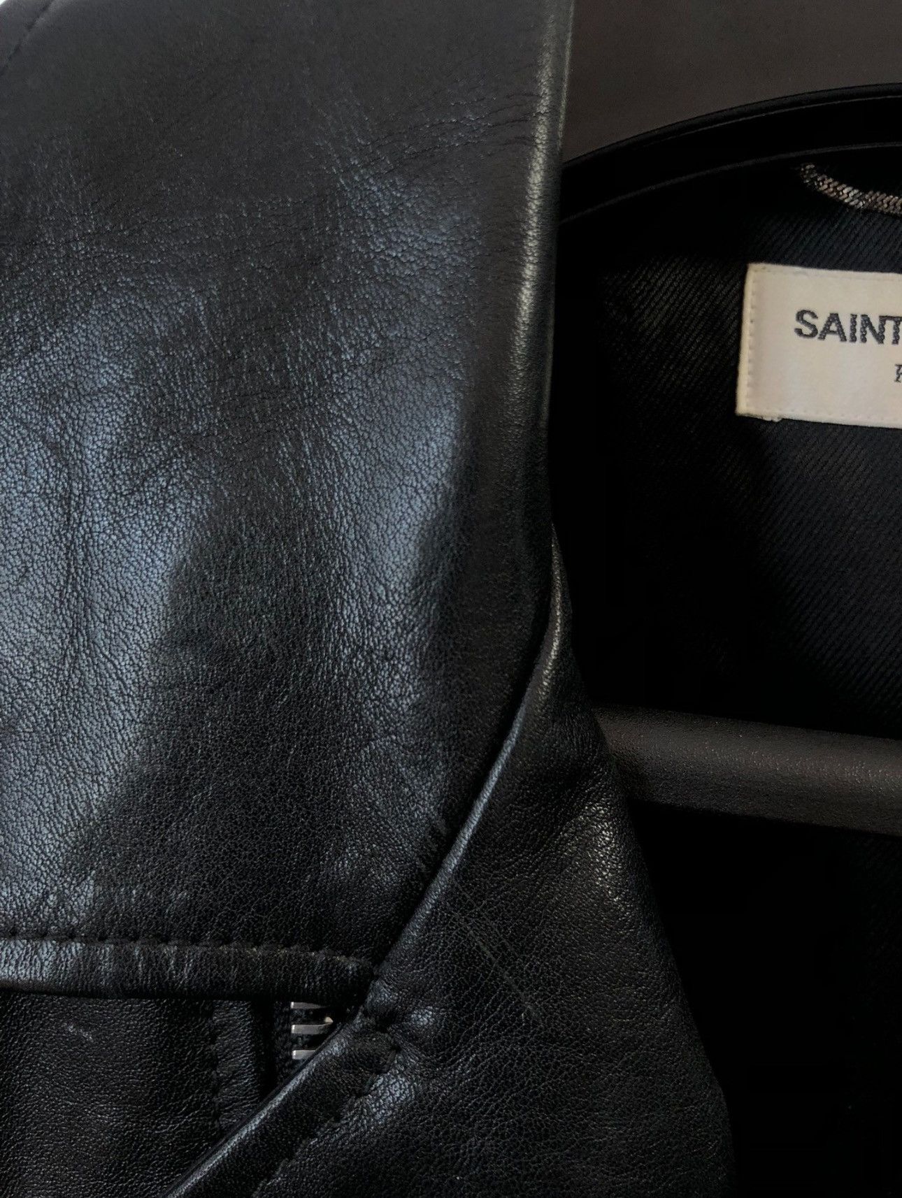 Saint Laurent Paris Saint Laurent Paris L17 Leather Jacket Sz. 52 Size US L / EU 52-54 / 3 - 3 Thumbnail