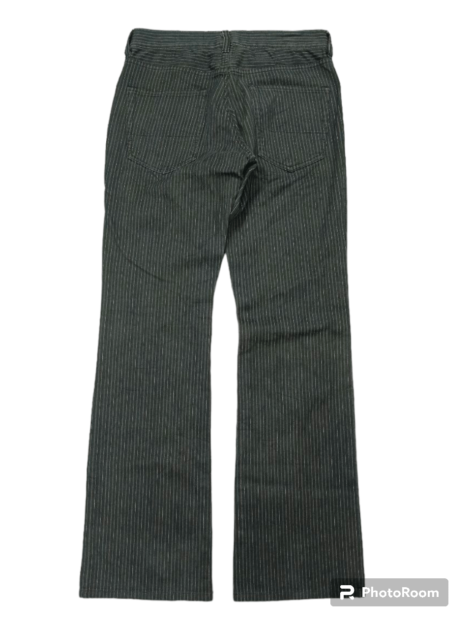 ABAHOUSE FLARE ABOHOUSE BLACK STRIPE DENIM PANTS Size US 28 / EU 44 - 2 Thumbnail