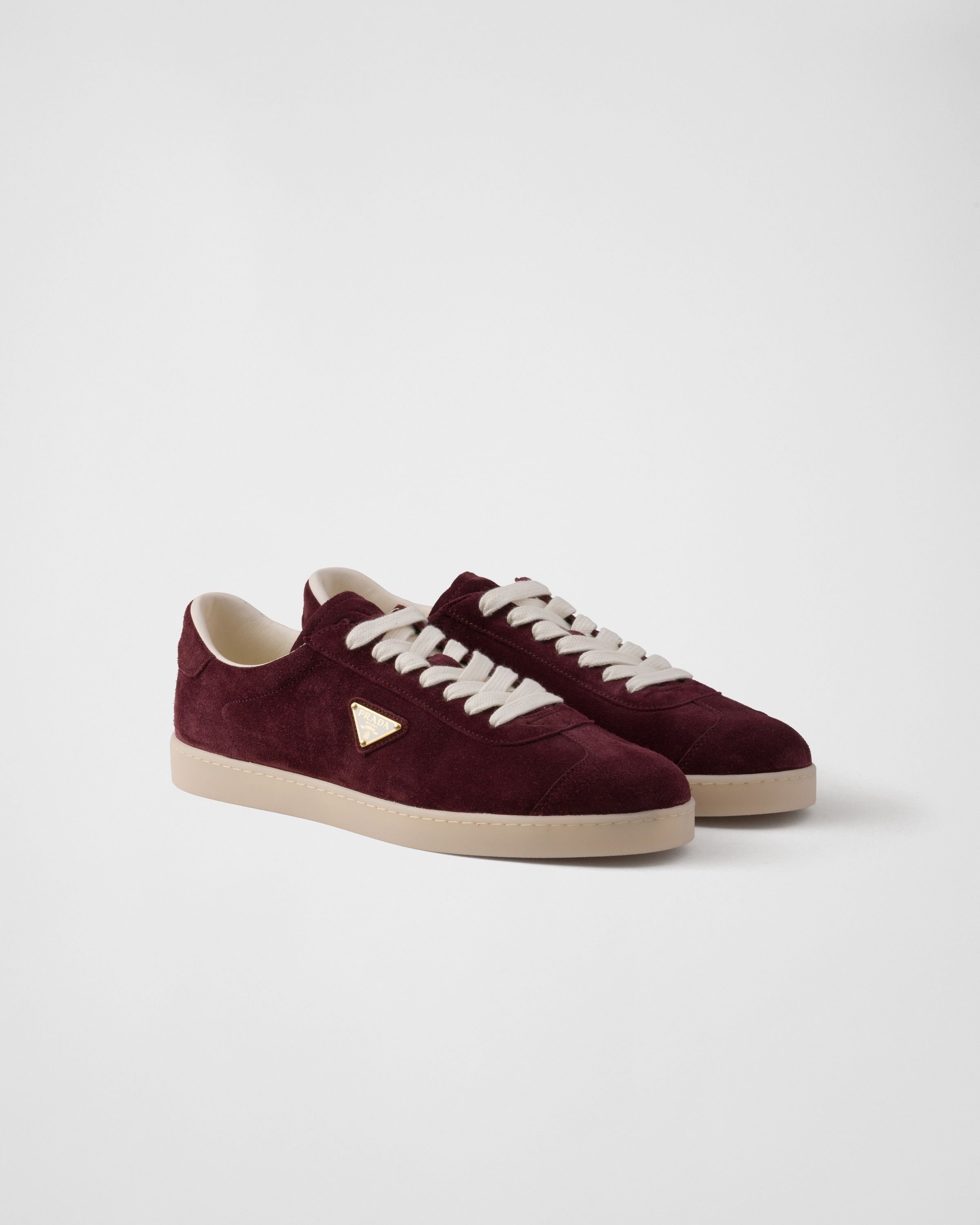 o1la1rc1a0925 Lane Suede Sneakers in Burgundy