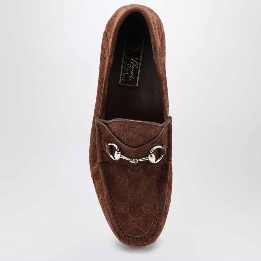Gucci o1d2blof0525 Horsebit Suede Loafers in Brown Size US 9 / EU 42 - 3 Thumbnail