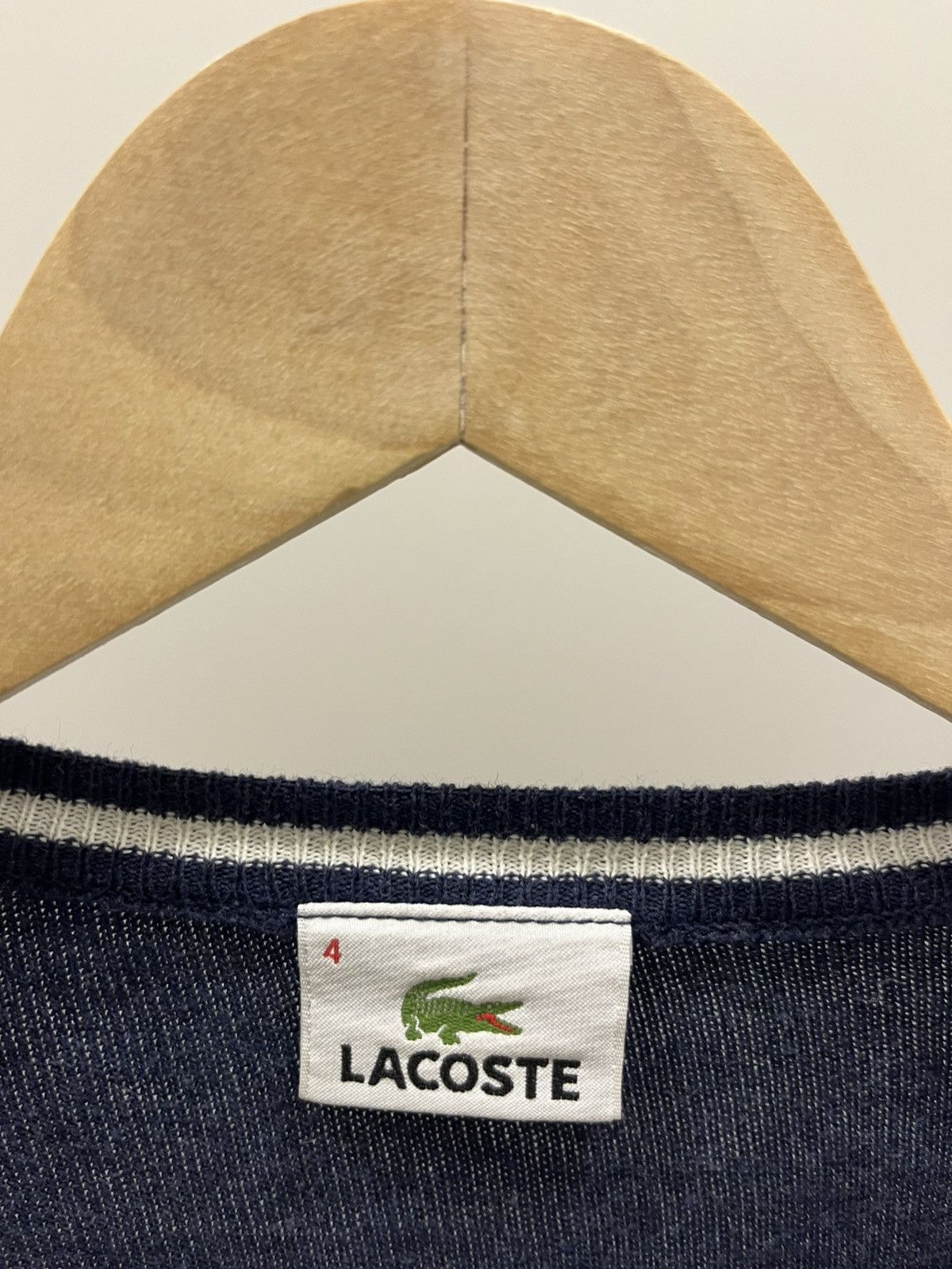 Lacoste Lacoste Sweater Gray V-Neck Pullover Small Logo size 4 (M) Size US M / EU 48-50 / 2 - 4 Thumbnail