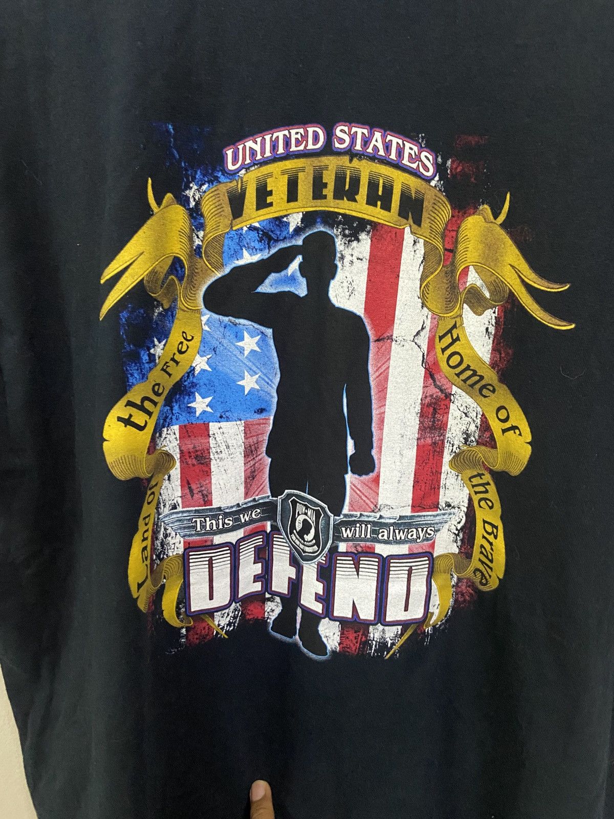 Vintage Pow Mia United States Veteran tee Size US XL / EU 56 / 4 - 8 Thumbnail