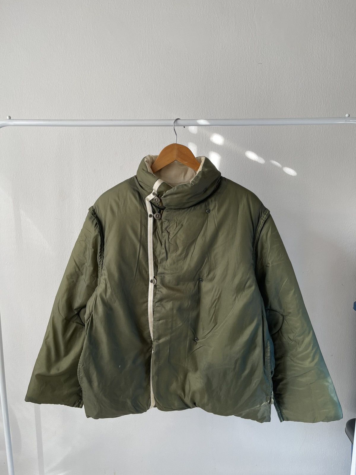 2000s JipiJapa Army Green Puffer Reversible Jacket