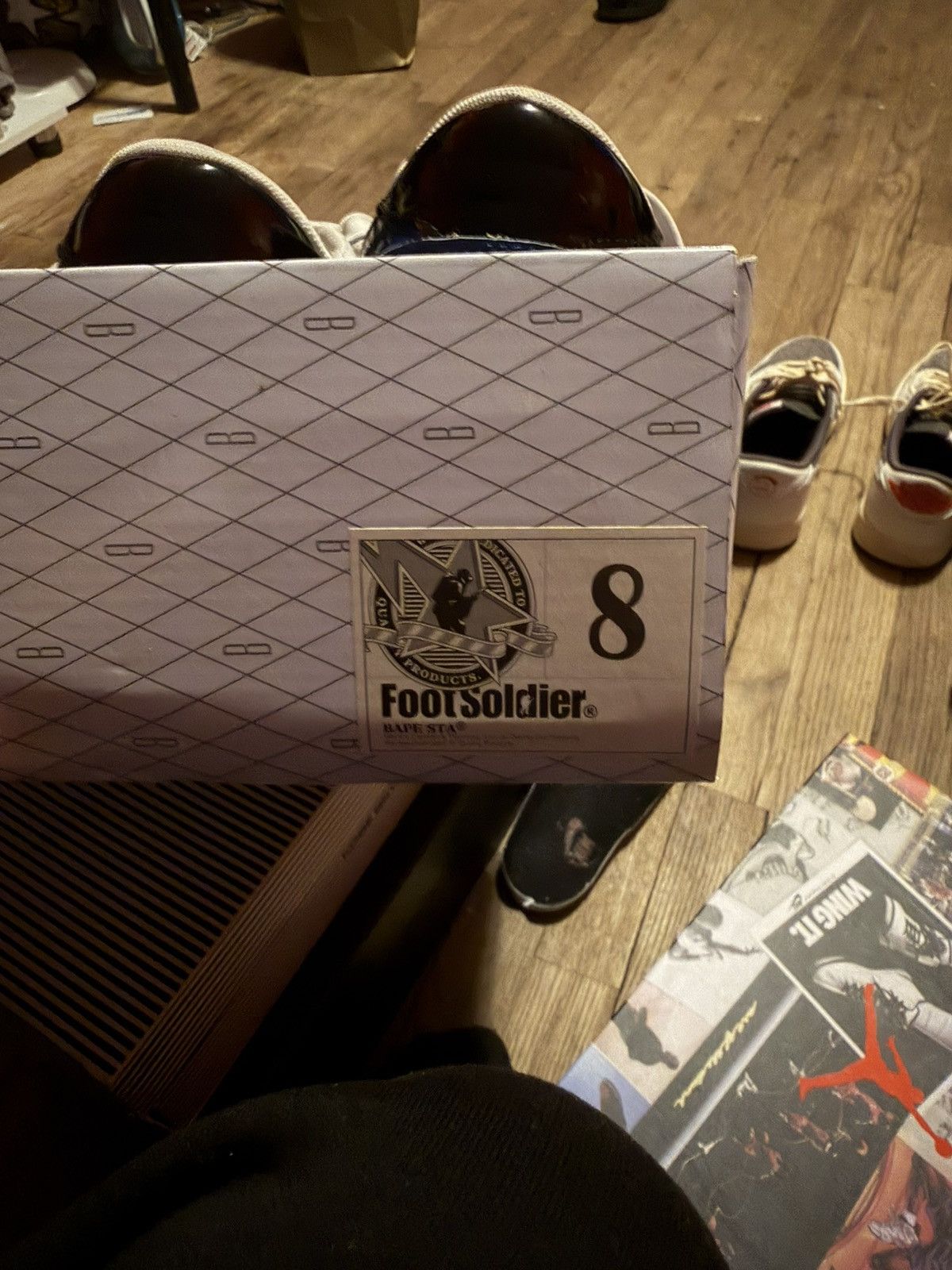 Bape BLUE WHITE AND BLUE BAPESTAS Size US 8 / EU 41 - 15 Thumbnail