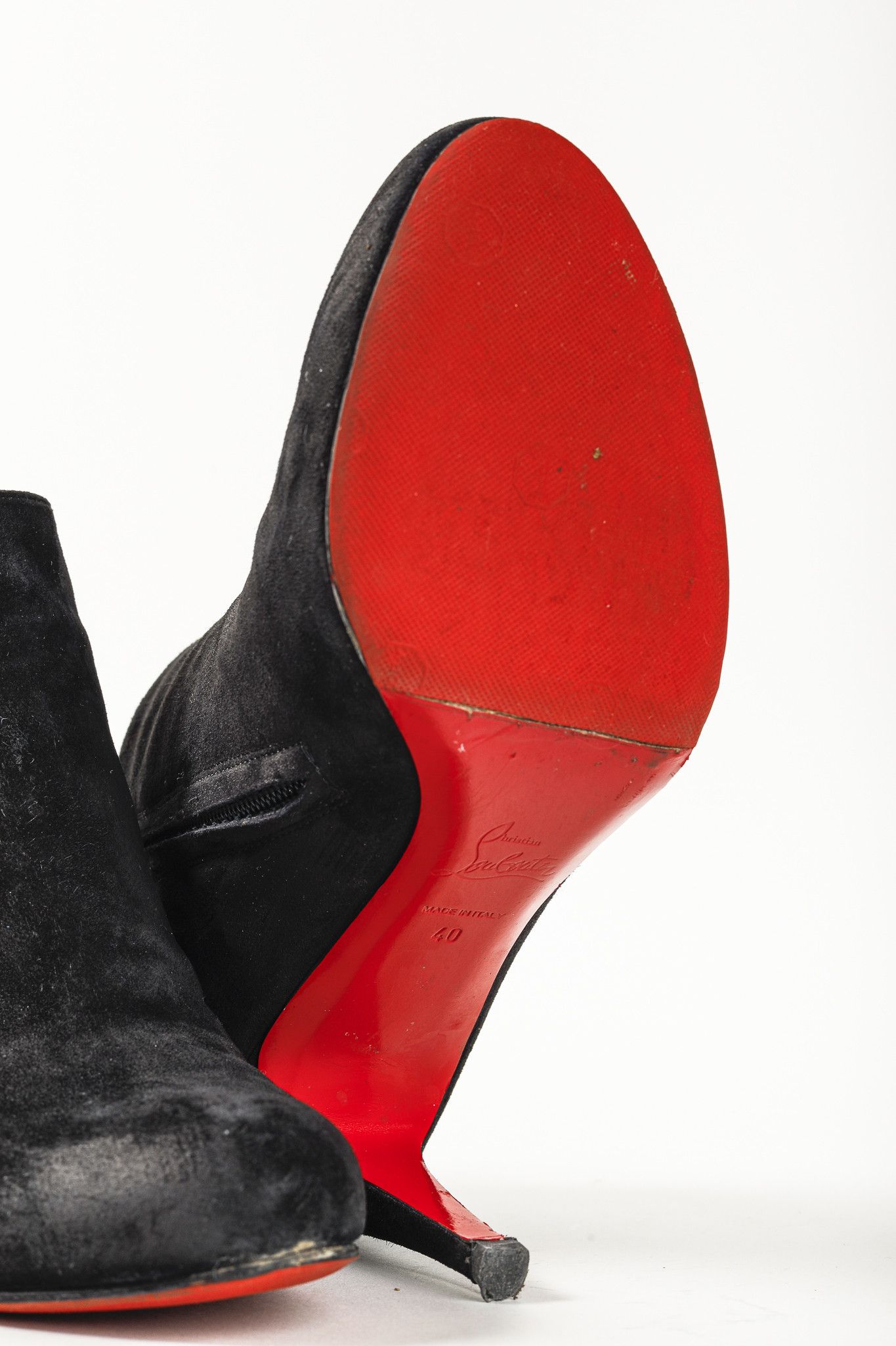 Christian Louboutin Christian Louboutin Belle 85 Veau Velours Ankle Booties Size US 9.5 / IT 39.5 - 5 Thumbnail