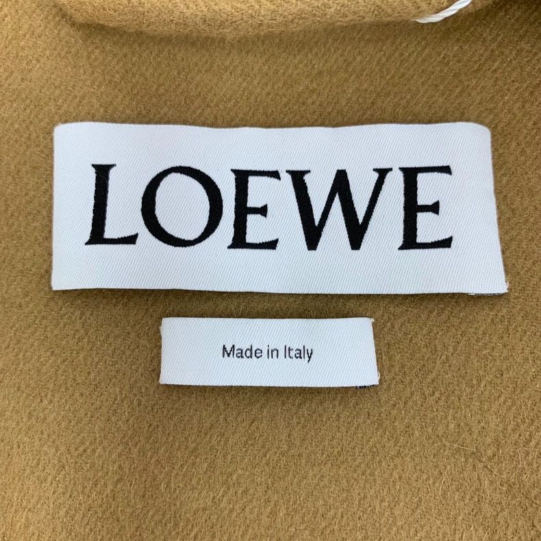 Loewe Loewe Dark brown logo leather card wool collar long sleeve Size M / US 6-8 / IT 42-44 - 7 Thumbnail