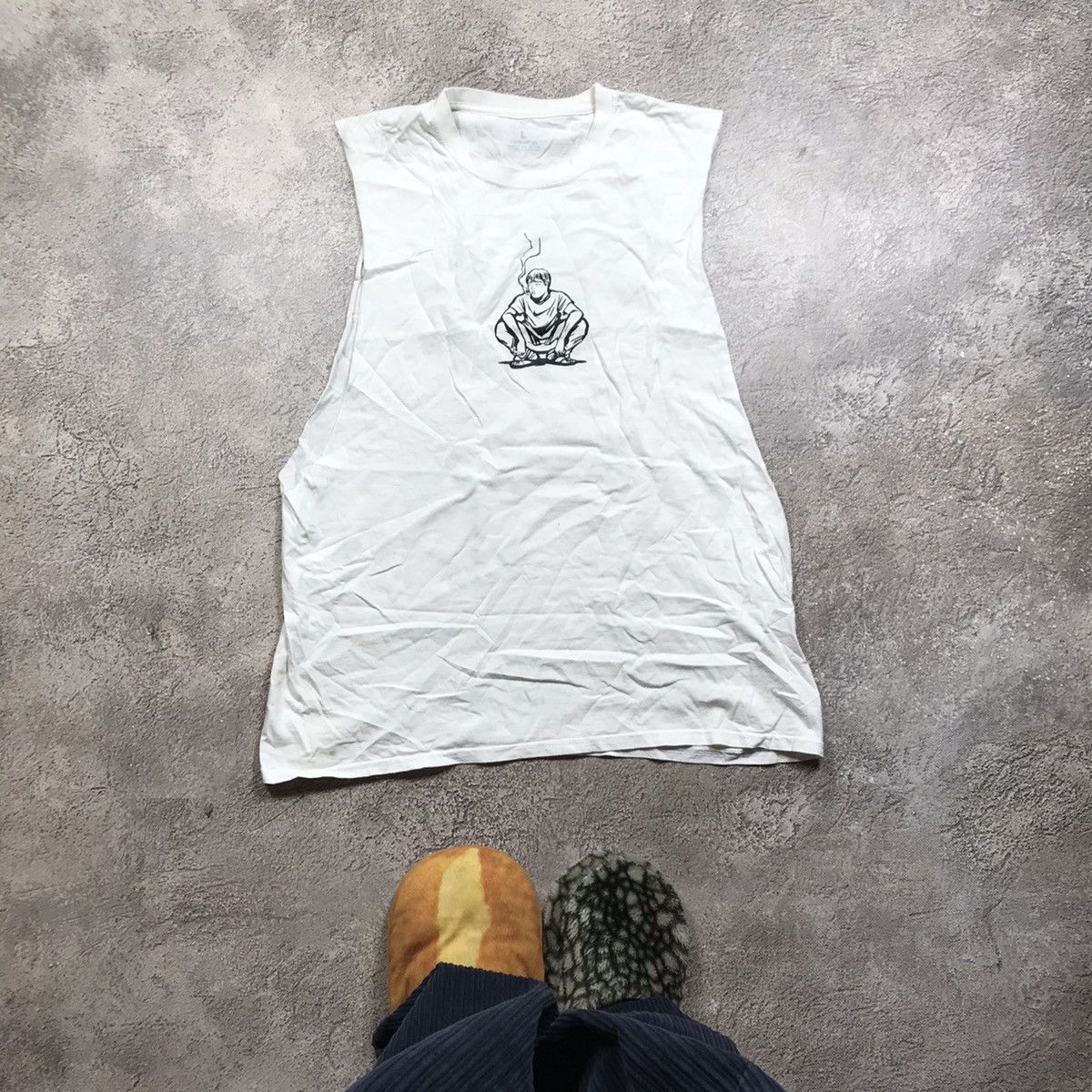Vintage Vintage Y2K Anime Graphic Tank Top Streetwear Skate Slim L Size US L / EU 52-54 / 3 - 3 Thumbnail