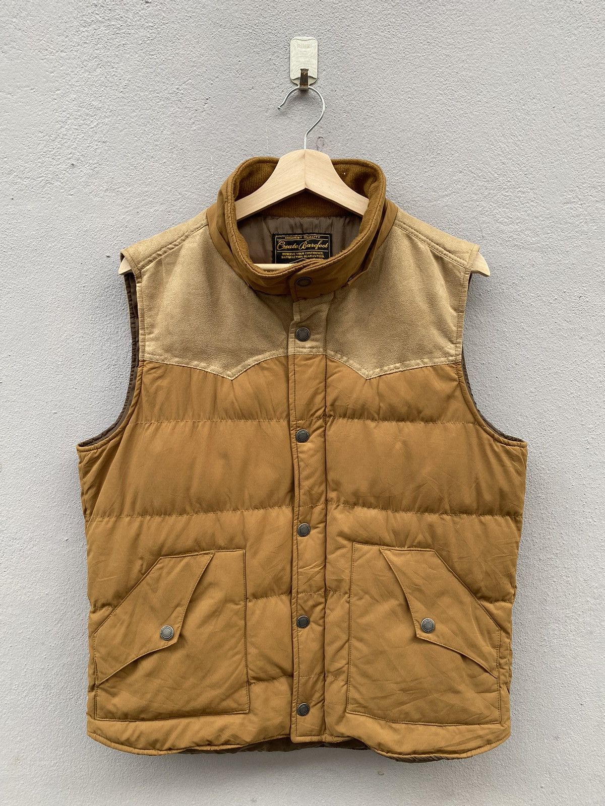 Beauty Beast × If Six Was Nine × Japanese Brand 🔥Japanese Brand “Create Barefoot” Puffer Down Vest Jacket Size 48L - 1 Thumbnail