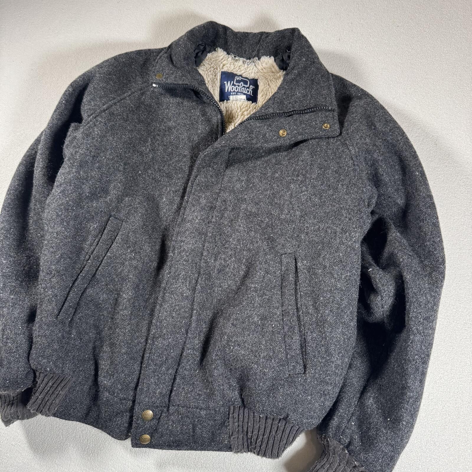 Woolrich Woolen Mills Vintage Made In USA Woolrich Wool Fleece Lined Zip Up Jacket Size US S / EU 44-46 / 1 - 8 Thumbnail