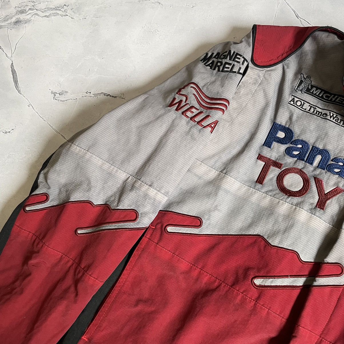 Formula 1 Toyota F1 Racing Panasonic Vintage NASCAR Bomber Jacket Size US L / EU 52-54 / 3 - 7 Thumbnail