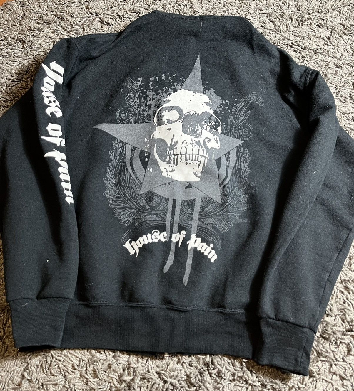 Band Tees × Vintage HOUSE OF PAIN VINTAGE 90s OVERPRINTED HOODIE ROCK BAND Size US L / EU 52-54 / 3 - 7 Thumbnail