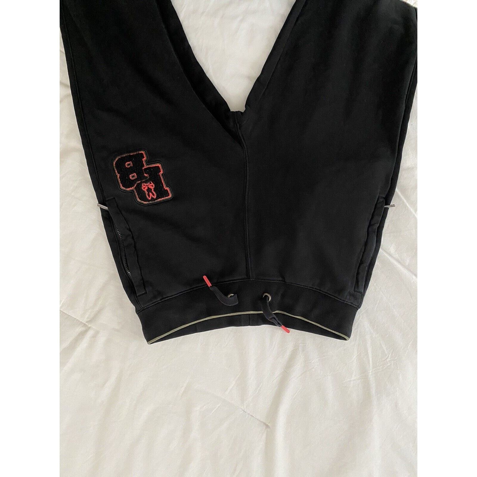 Psycho Bunny Psycho Bunny Sweatpants Men's L Patchin Chenille Bunny Black Size US 30 / EU 46 - 2 Thumbnail
