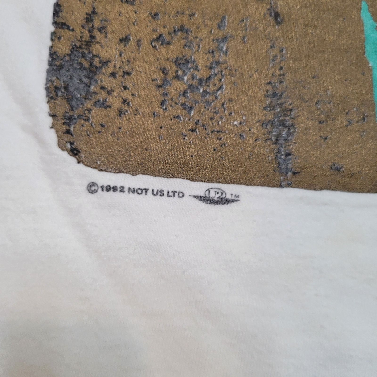 Hanes VTG 92 U2 Zoo TV T-Shirt Mens M Single Stitch USA Made 90s Size US M / EU 48-50 / 2 - 3 Thumbnail
