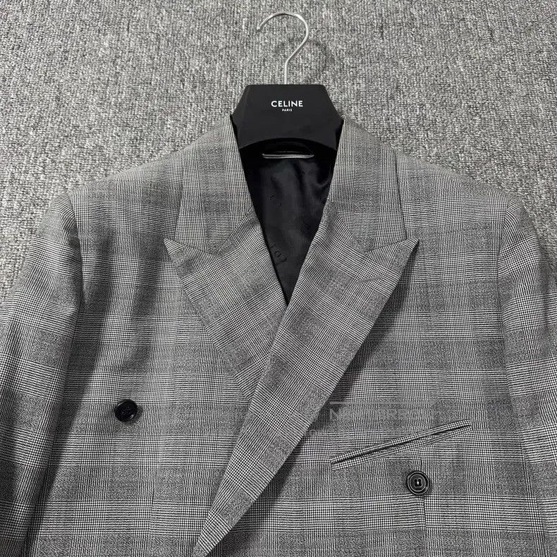 Dior Dior Qianniao Grid Woollen Suit Size 46R - 2 Thumbnail
