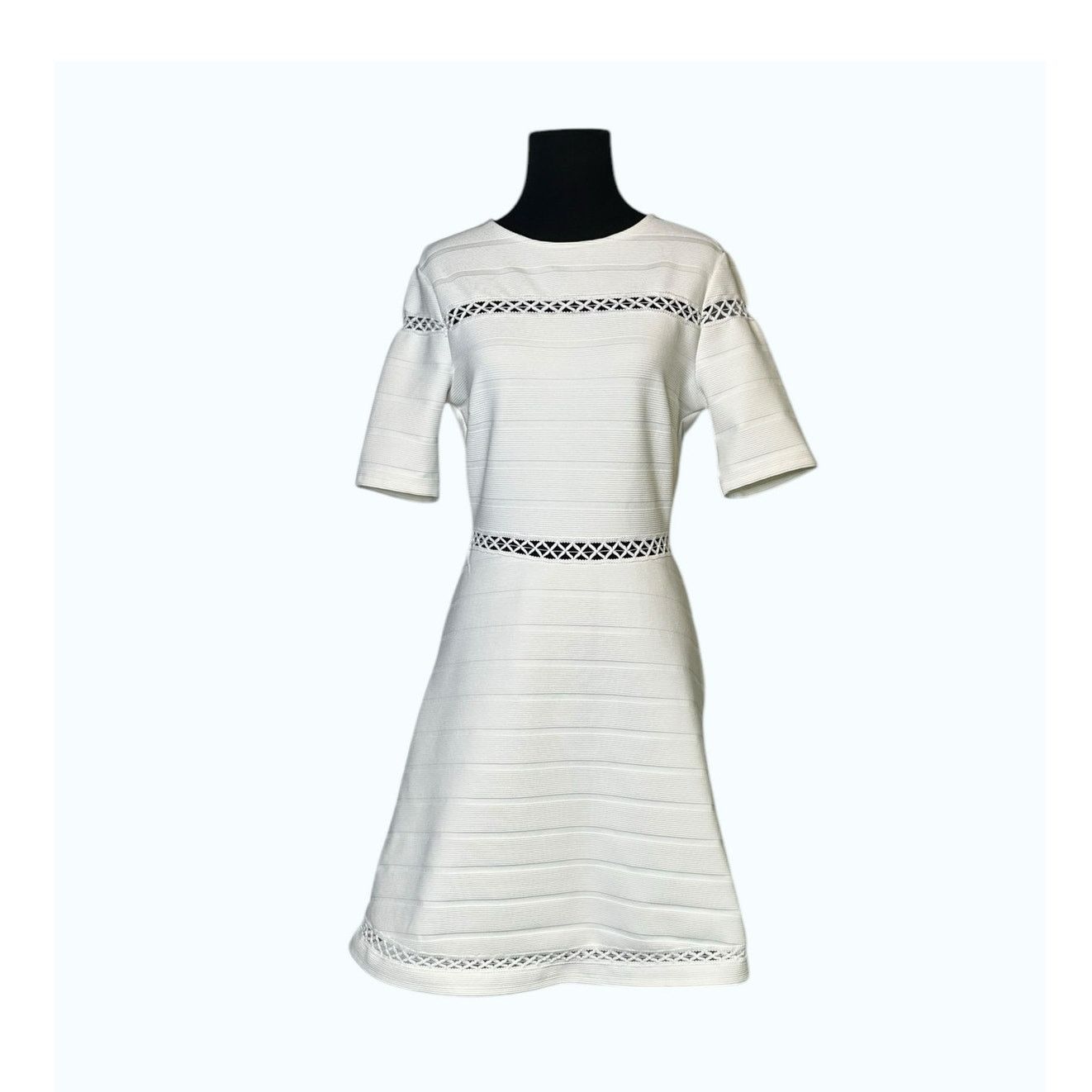 Topshop TOPSHOP white bandage skater mini dress size 6 Size M / US 6-8 / IT 42-44 - 1 Thumbnail