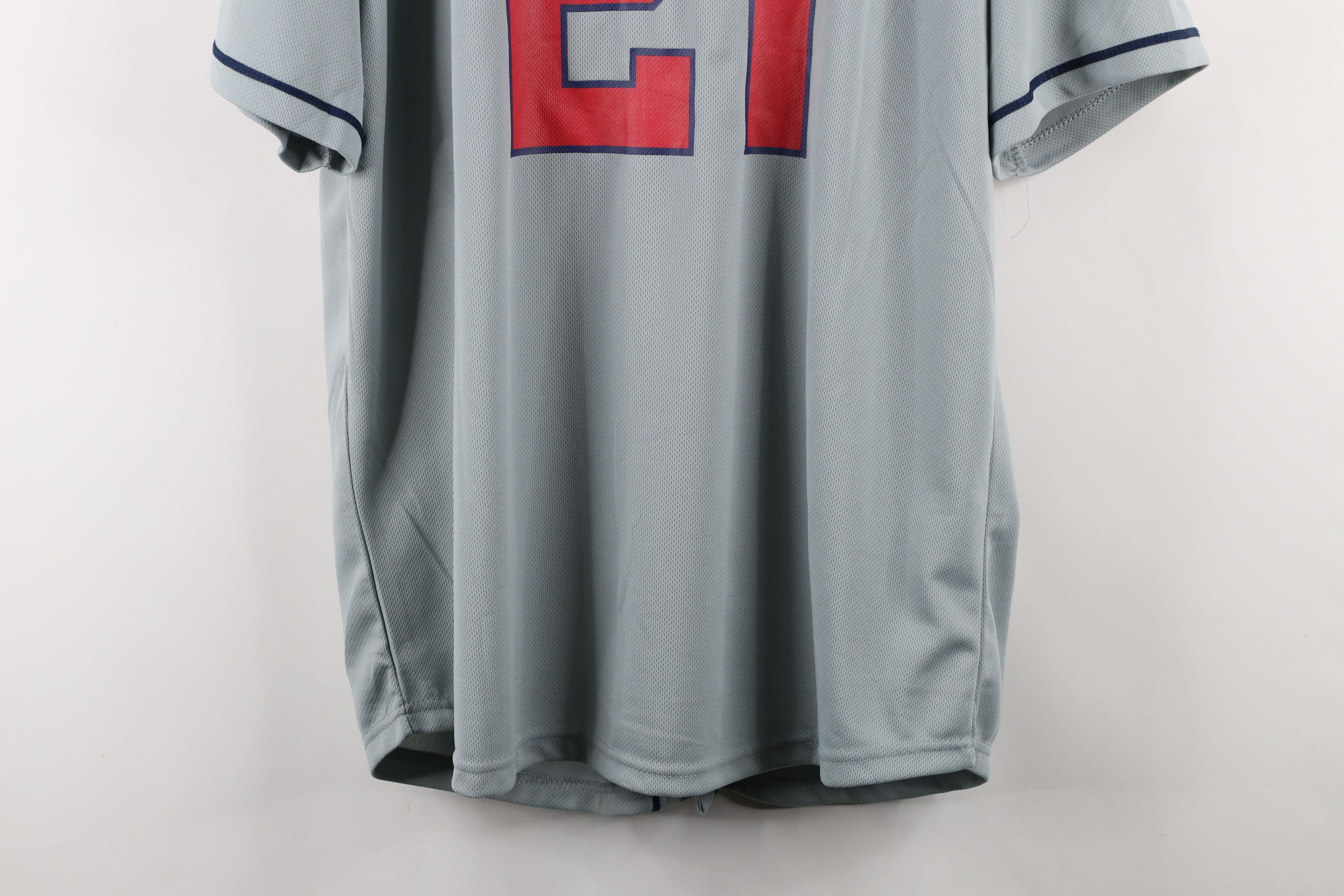Vintage Vintage Hargrove Cleveland Indians Baseball Jersey Gray #21 Size US XL / EU 56 / 4 - 14 Thumbnail