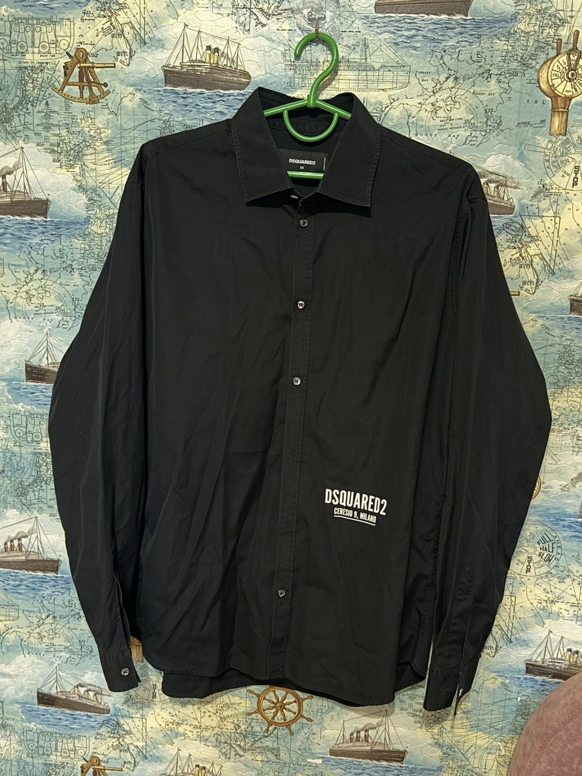 Dsquared2 Dsquared 2 big logo shirt luxury Size US L / EU 52-54 / 3 - 1 Thumbnail
