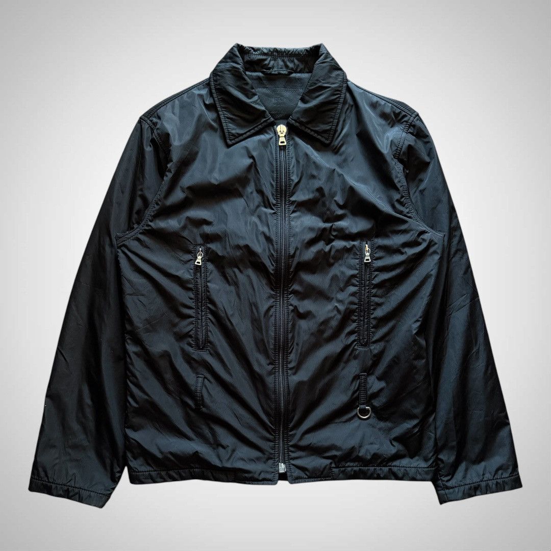 Prada Prada - Vintage Insulated Black Nylon Trucker Jacket Size US M / EU 48-50 / 2 - 1 Thumbnail