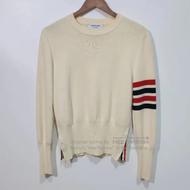 Thom Browne Thom Browne Beige Wool Sweater for Women . Size S / US 4 / IT 40 - 1 Thumbnail