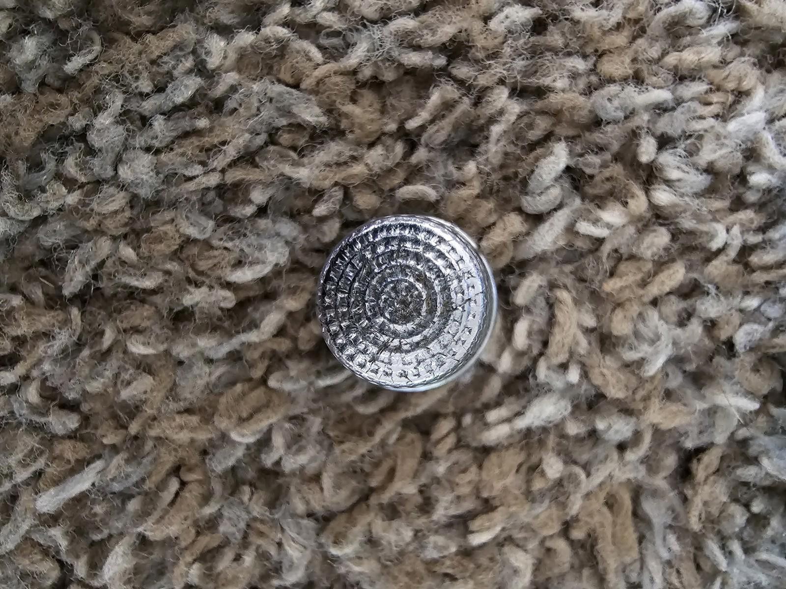 Designer Vintage Germany Dimpled Design Thimble Metal Marked Size 8 Size ONE SIZE - 3 Thumbnail