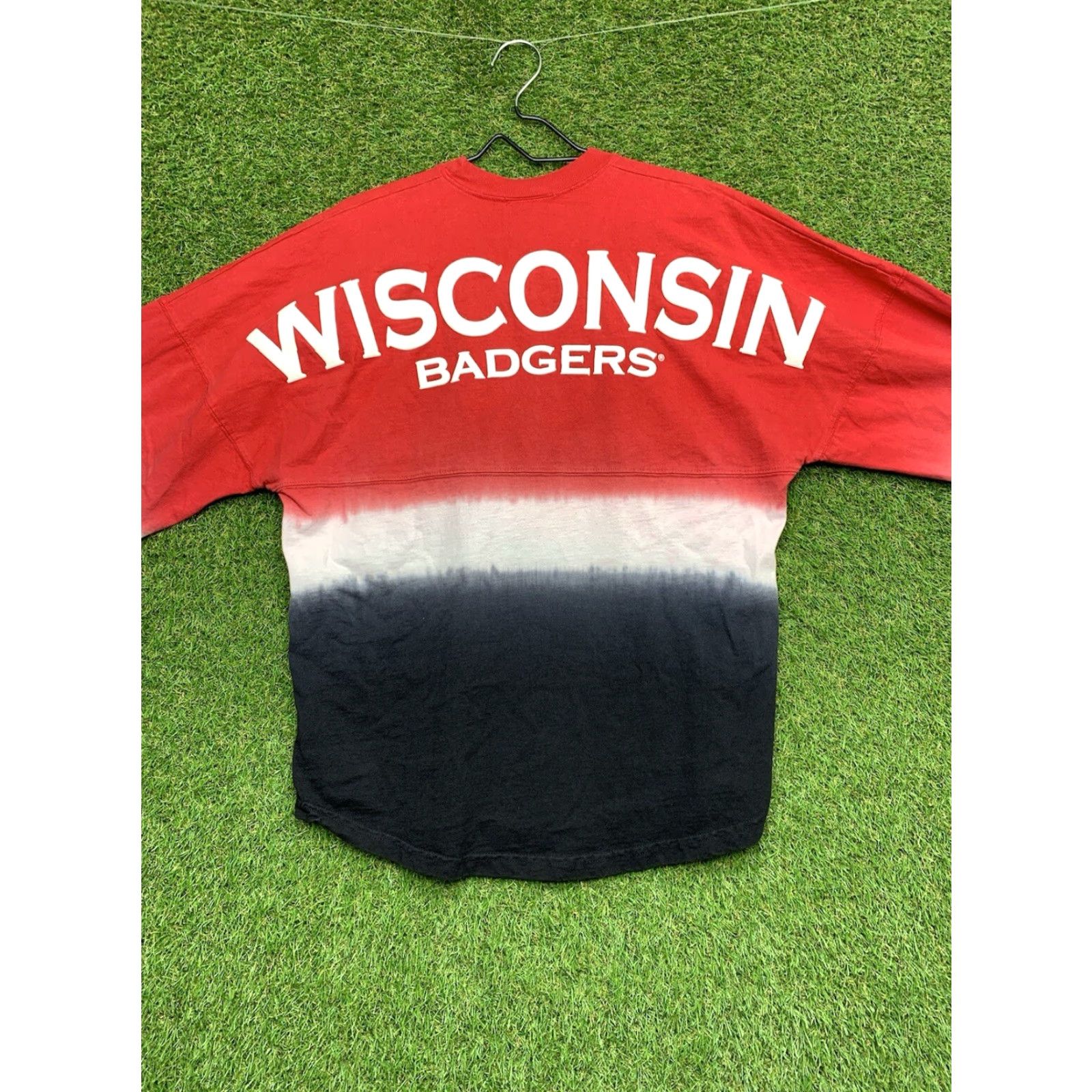 ESPIRIT VINTAGE Spirit Wisconsin Badgers Spirit Jersey Mens S Red White Blue Tie Dye 90s Y2K AOP Shirt Mens Size US S / EU 44-46 / 1 - 3 Thumbnail
