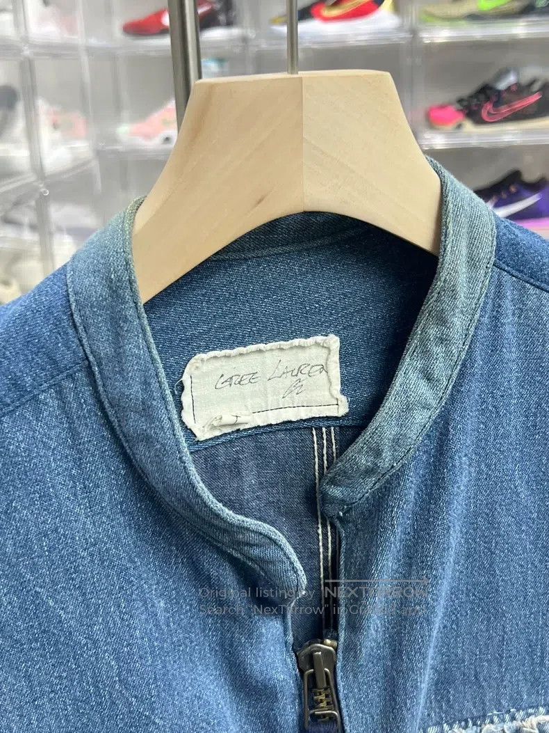 Greg Lauren Greg Lauren Denim Spliced Sleeveless Jacket Size US XL / EU 56 / 4 - 2 Thumbnail