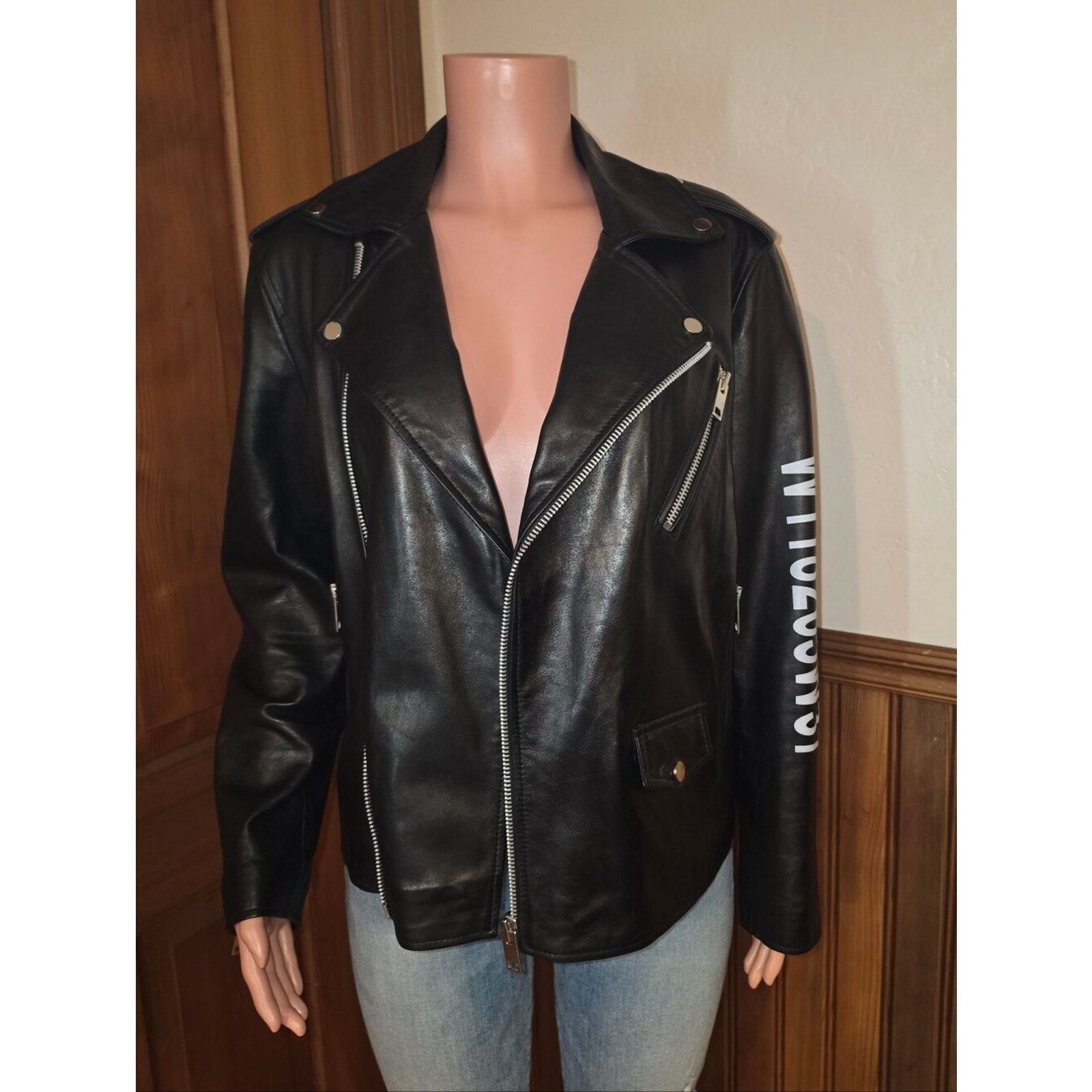 Leather NWOT Walter Baker New York Black Leather Candace Jacket L Size L / US 10 / IT 46 - 10 Thumbnail