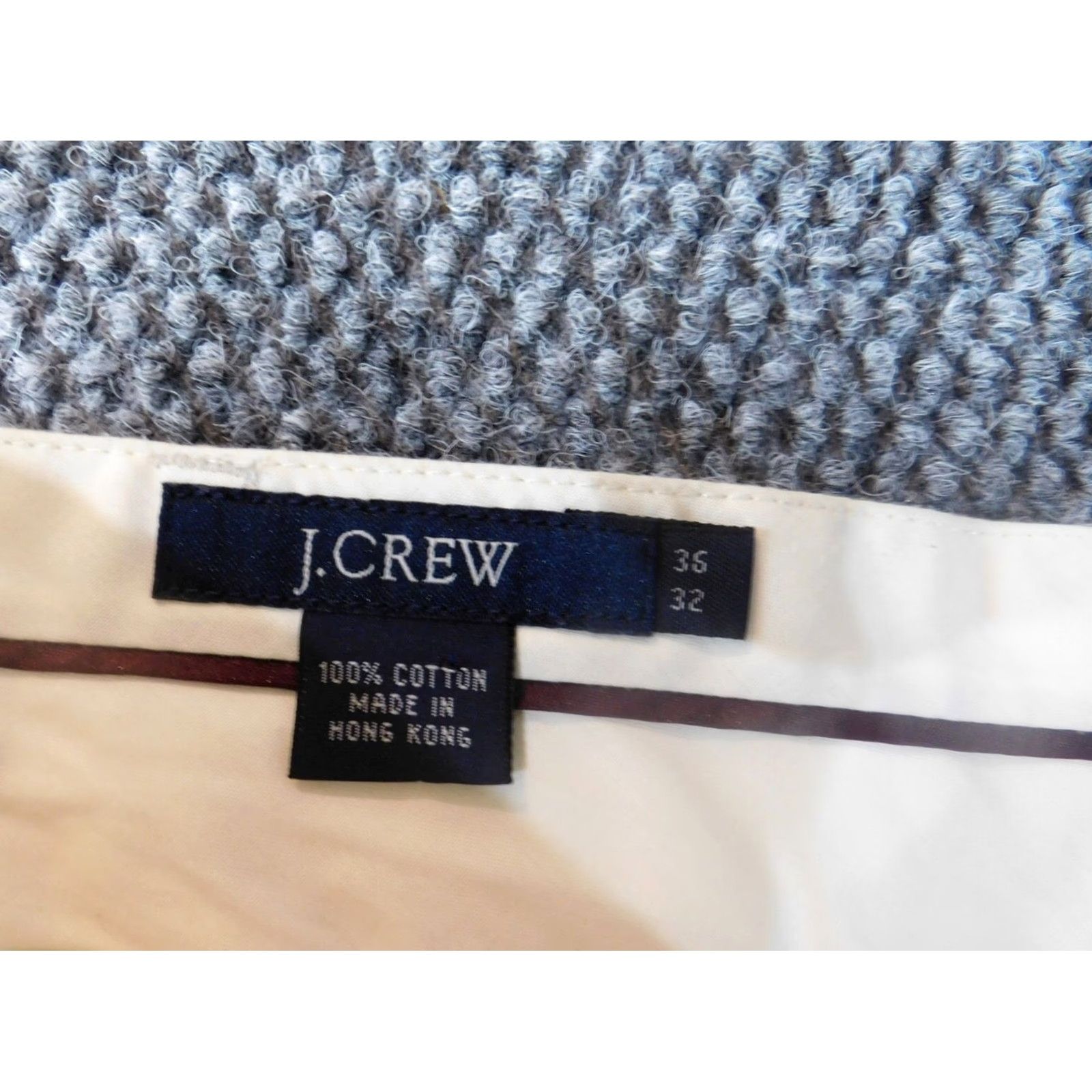 J.Crew J.CREW Mens Shorts 36 beige plaid chino casual classic box Chino Beach Mens 36 Beige Plaid Cotton Flat Front 7in Inseam Size US 36 / EU 52 - 6 Thumbnail