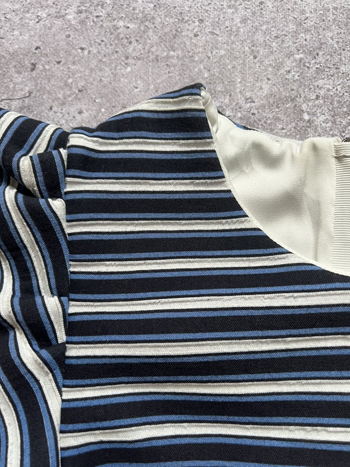 MSGM MSGM Milano Striped Ruffle Short Sleeve Top Size M / US 6-8 / IT 42-44 - 8 Thumbnail