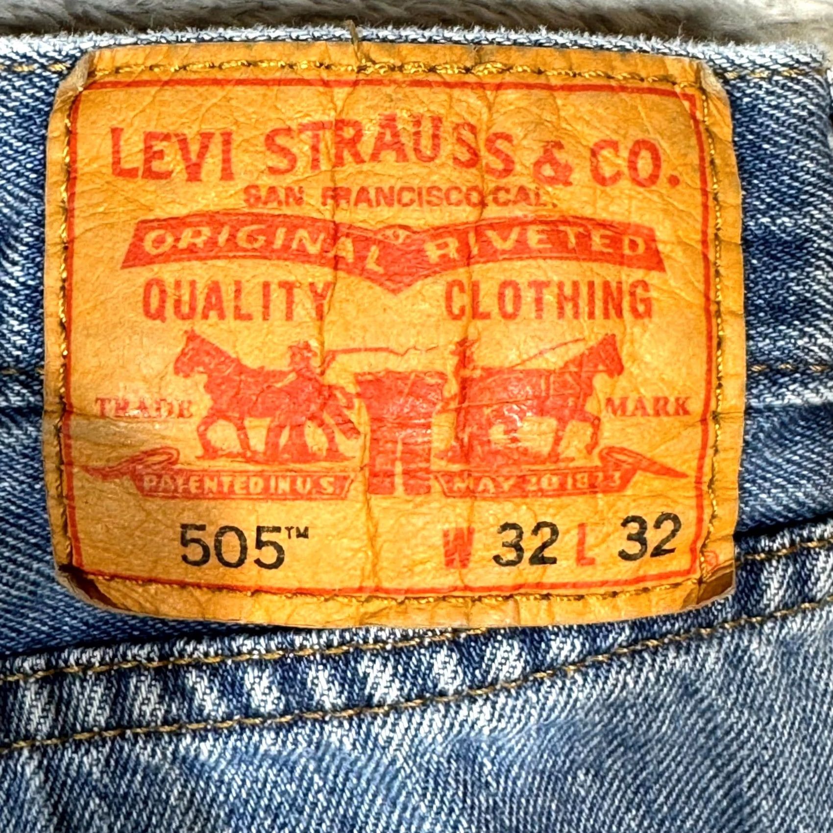 Levi's Levi’s 505 Men’s Jeans 32x32 Blue Denim Regular Fit Straight Leg Vintage: No Size US 32 / EU 48 - 3 Thumbnail