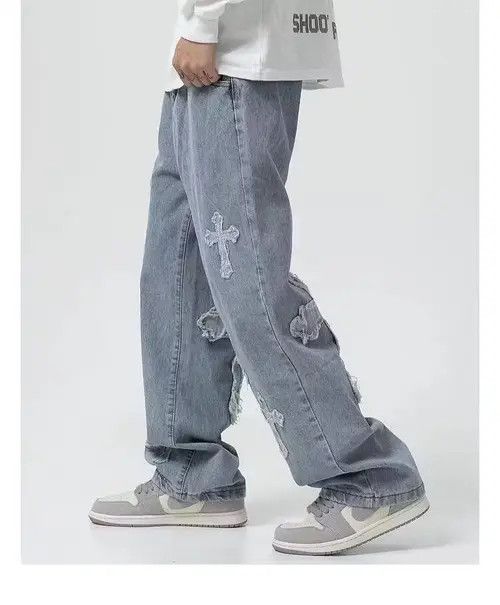 Japanese Brand punk pants with crosses Size US 32 / EU 48 - 2 Thumbnail