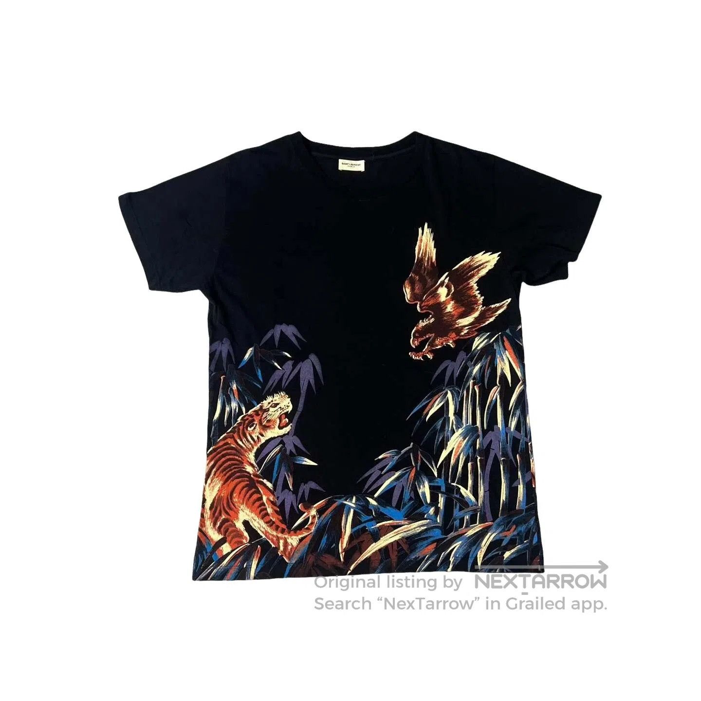 Hedi Slimane × Saint Laurent Paris final price! AW13 tiger printed