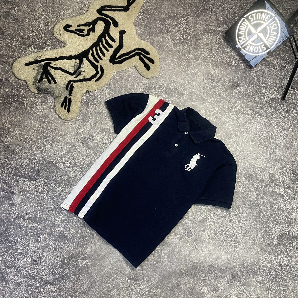 Vintage Vintage Polo Ralph Lauren 3 Big Logo hype y2k polo Size US L / EU 52-54 / 3 - 2 Thumbnail