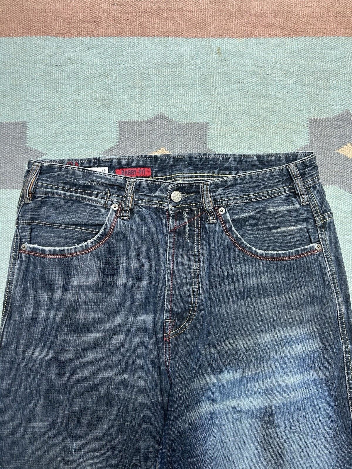 Vintage Vtg y2k baggy jeans ecko unltd embroidered wide skater 33x32 Size US 33 - 8 Thumbnail