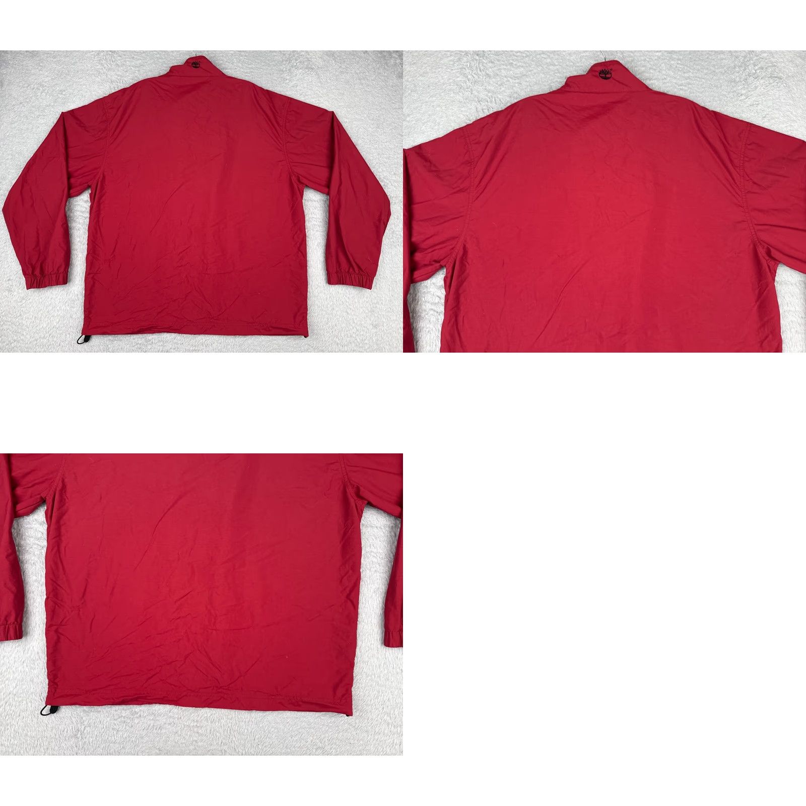Timberland TIMBERLAND Jacket Mens Medium Red Full Zip 100% Nylon Shell Windbreaker Hike Size US M / EU 48-50 / 2 - 9 Thumbnail