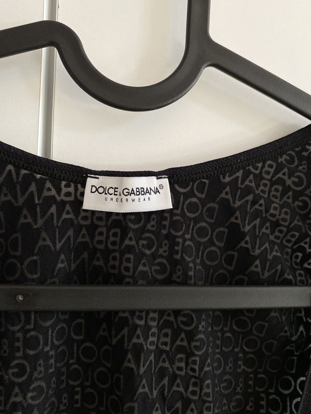 Dolce & Gabbana Dolce&Gabbana Black Tank Top Monogram Size M / US 6-8 / IT 42-44 - 3 Thumbnail