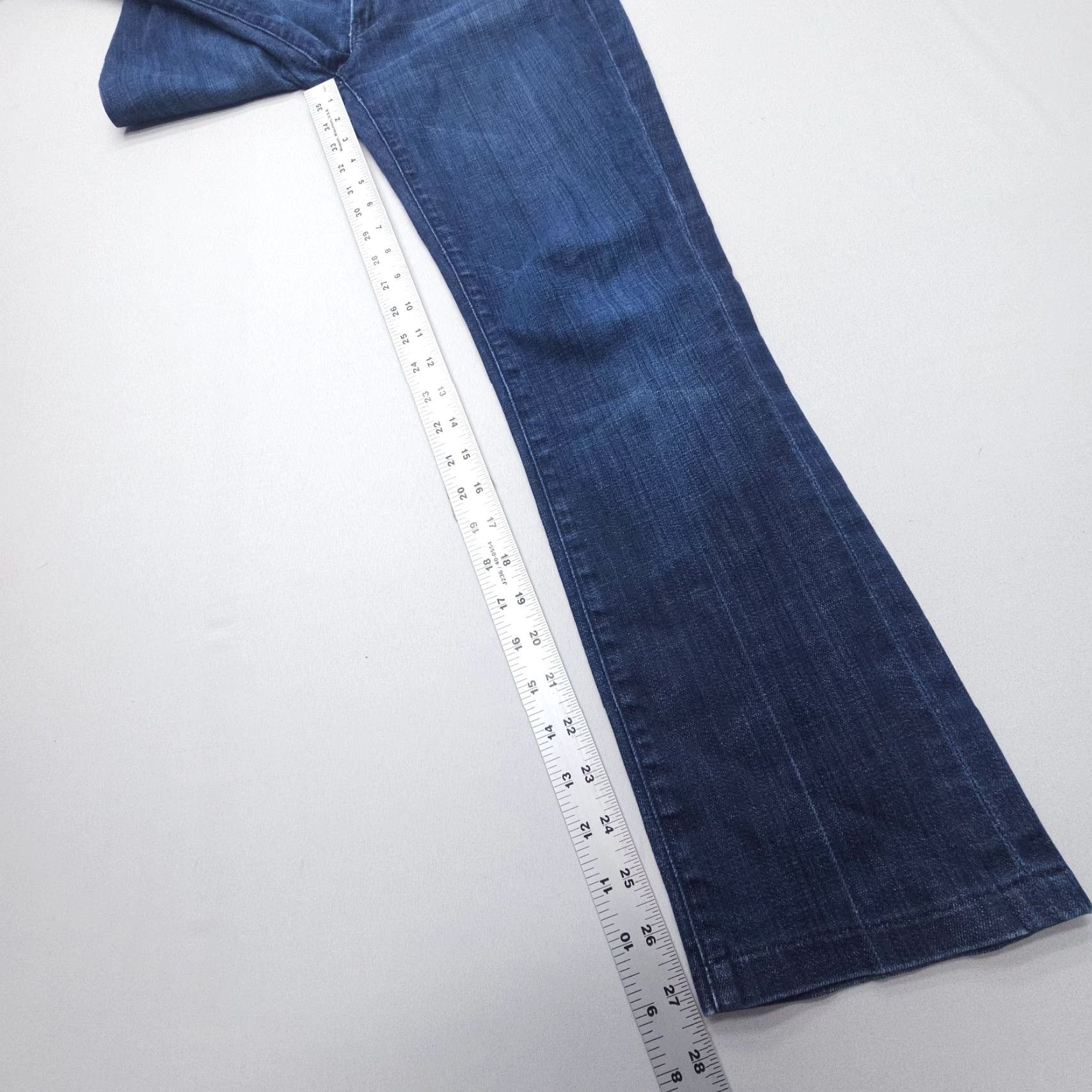 7 For All Mankind 7 For All Mankind Jeans Womens 27 Straight Dark Wash Low Rise 2000s Vintage No N/A Size 27" / US 4 / IT 40 - 4 Thumbnail