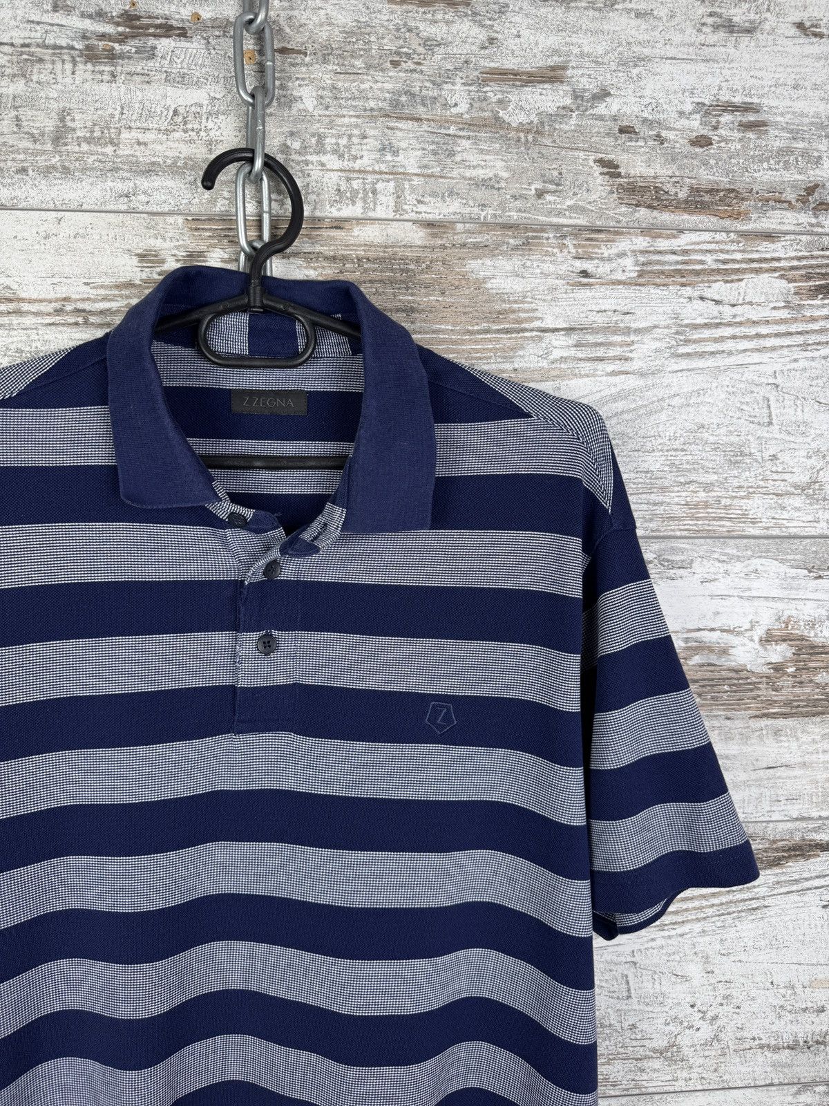 Z Zegna Mens Z Zegna Polos size XL cotton T-shirt tee ermenegildo Size US XL / EU 56 / 4 - 2 Thumbnail