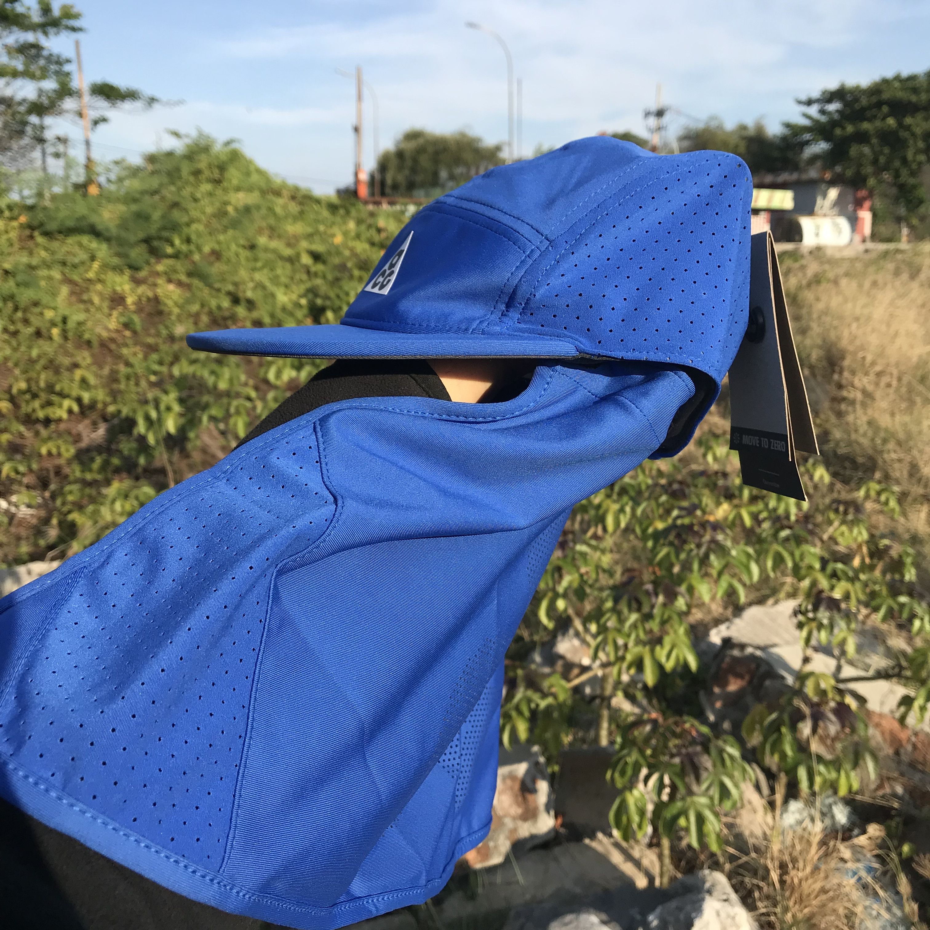 Nike ACG NIKE ACG U FLY CAP US AB ACG CAPE blue running jogging M-L Size ONE SIZE - 5 Thumbnail